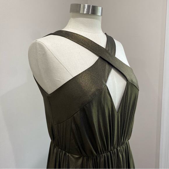 Haltson Hertiage Formal full Length Gown in Bronze Goddess SZ 8 - Picture 6 of 11